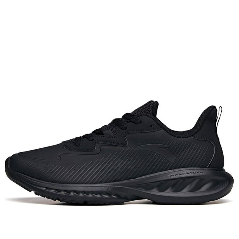 ANTA Running Series Sneakers Leather 'Pure Black' 112135568-10
