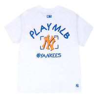 MLB New York Yankees Round Neck Short Sleeve Unisex White 31TS06031-50W