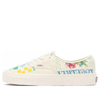 Vans Authentic Low Tops Casual Skateboarding Shoes Unisex White Green Blue Cartoon Printing 'White Green Blue' VN0A5KRDAS1