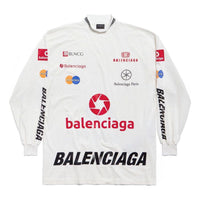 (WMNS) Balenciaga Top League Long Sleeve T-shirt 'White' 767879TPVE99000
