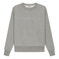 (GS) Fear of God Essentials SS21 Pull-Over Crewneck Dark Heather Oatmeal FOG-SS21-518
