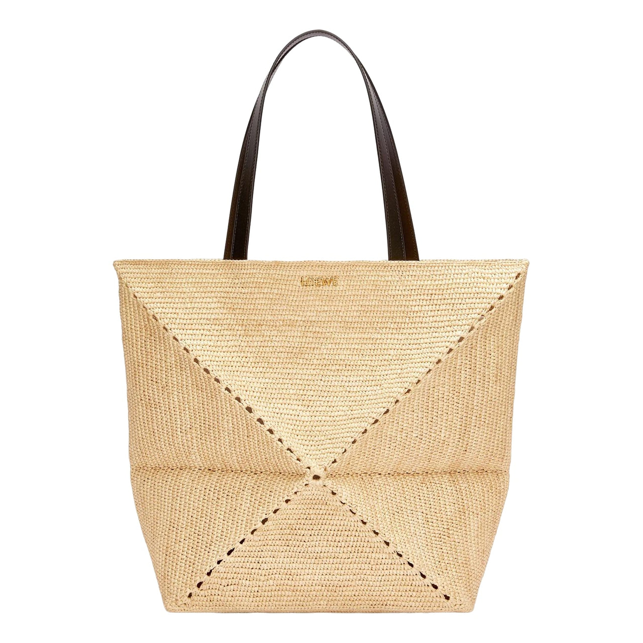 (WMNS) Loewe XL Puzzle Fold Tote 'Natural Black' B779Q18X18-2165