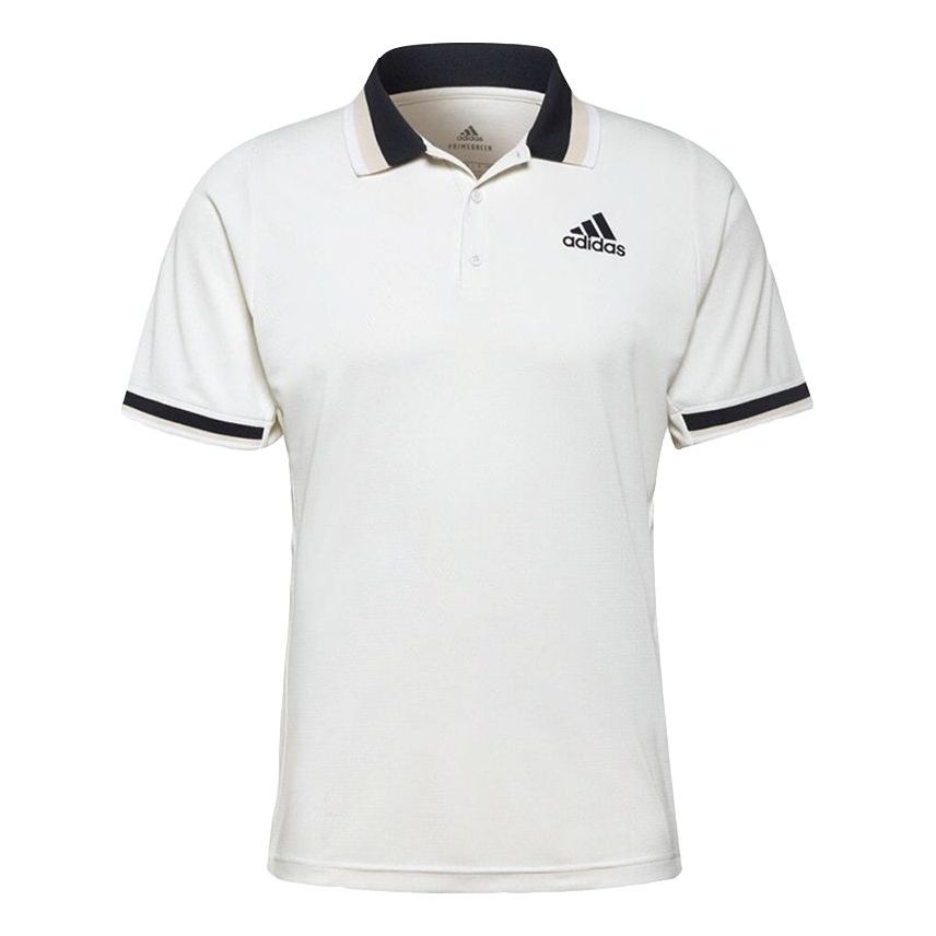 adidas Sports Tennis Short Sleeve Polo Shirt Men's White GT7854