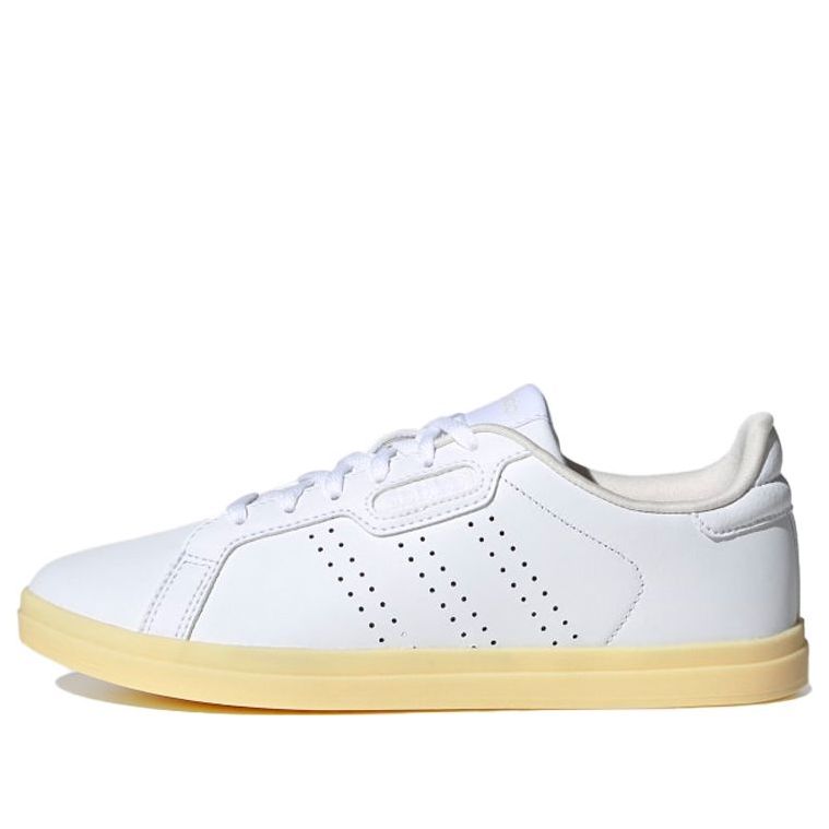 (WMNS) adidas neo Courtpoint Cl X 'White Yellow' FW7387