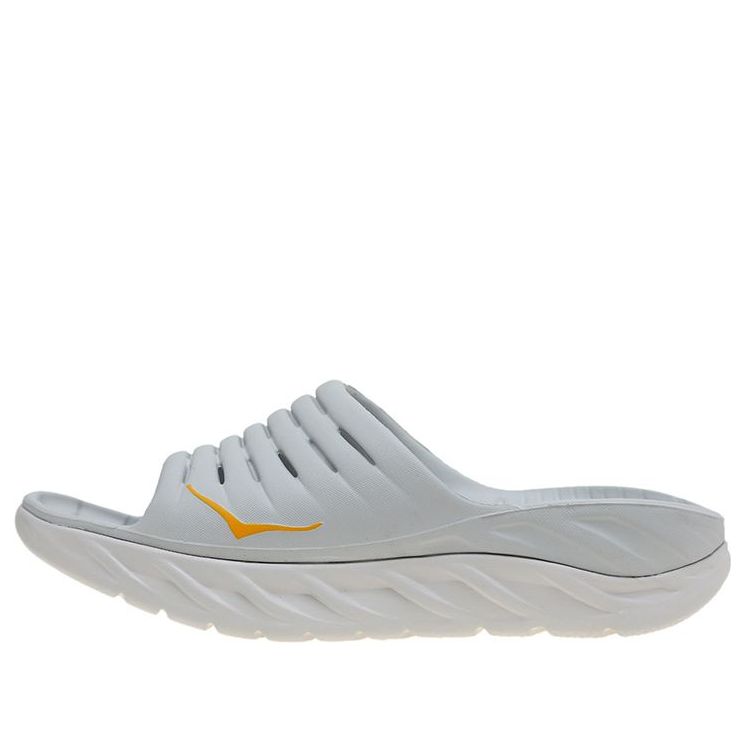 HOKA ONE ONE Recovery Slide2 'Lunar Rock Radiant Yellow' 1099673-LRRY