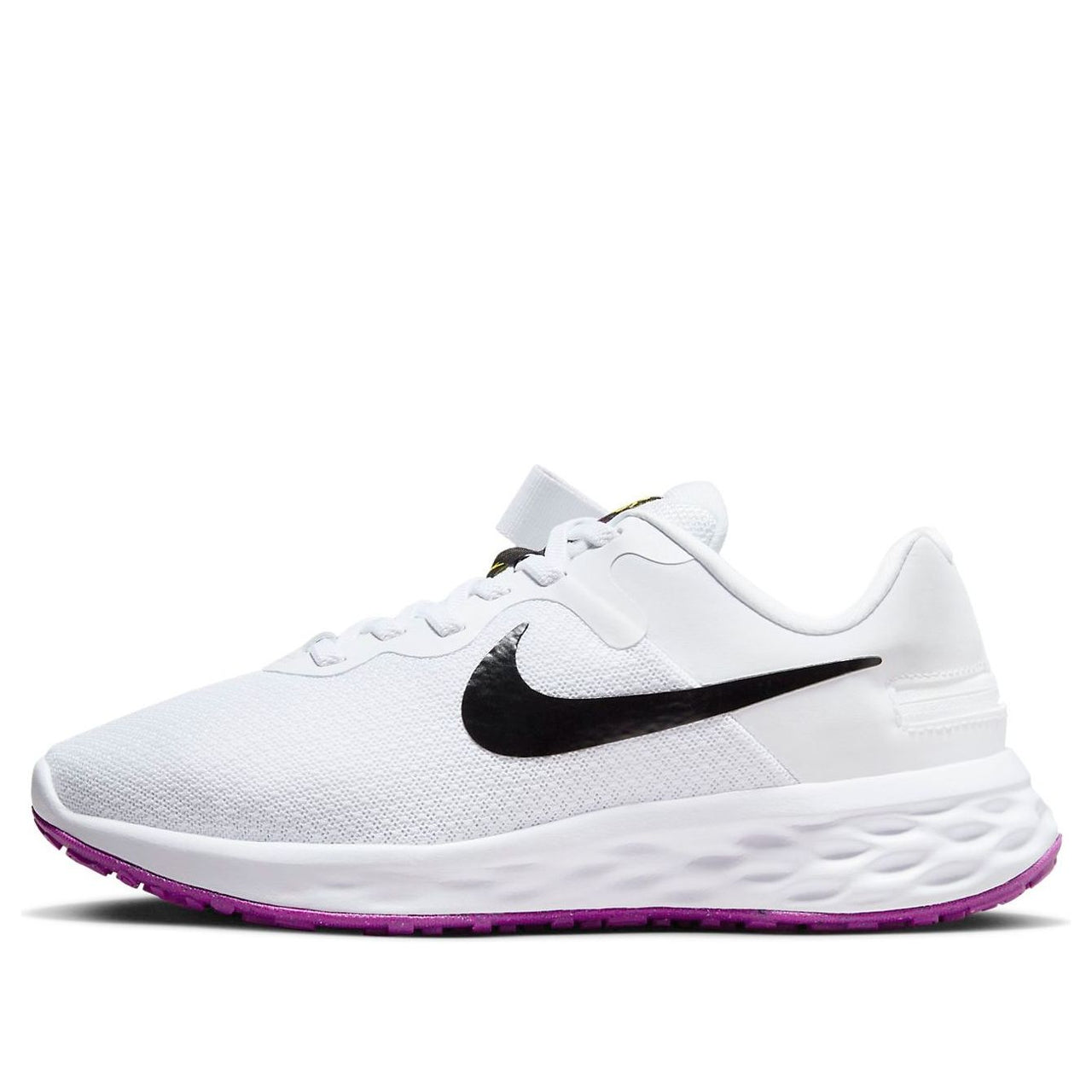 (WMNS) Nike Revolution 6 FlyEase Next Nature 'White Black Purple' DC8998-101