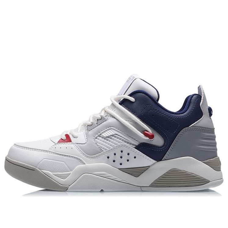 Li-Ning Casual Basketball Shoes 'White Grey Blue' AGBR025-3