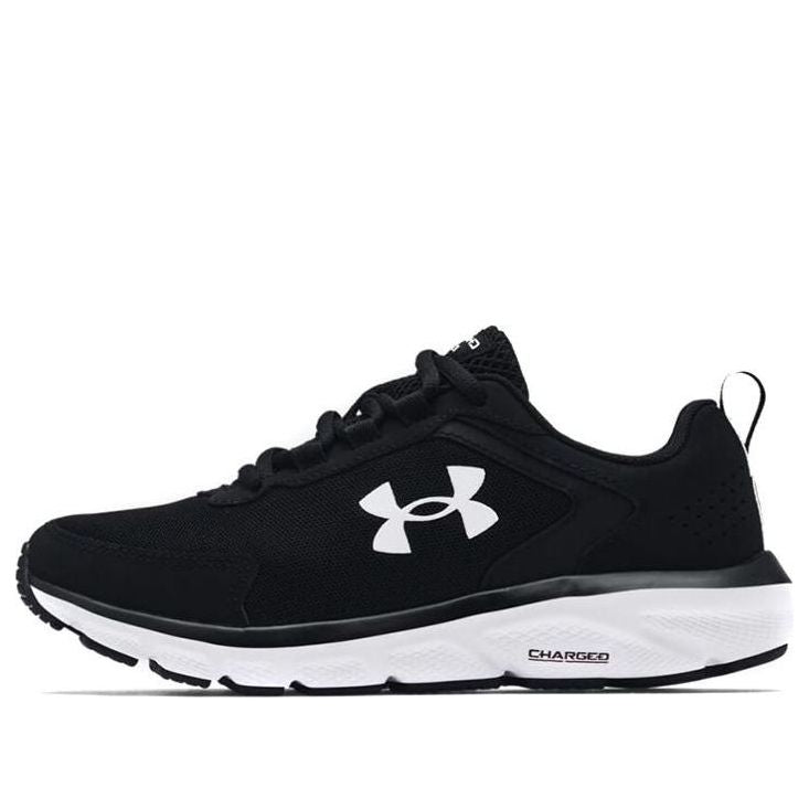 (WMNS) Under Armour Charged Assert 9 Wide 'Black White' 3024862-001