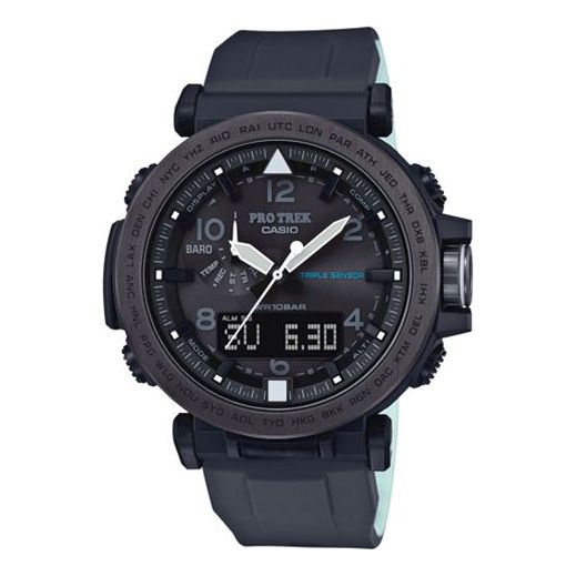 CASIO Waterproof Sports Solar Powered Quartz Shockproof Mens Black Analog/Digital Combo PRG-650Y-1