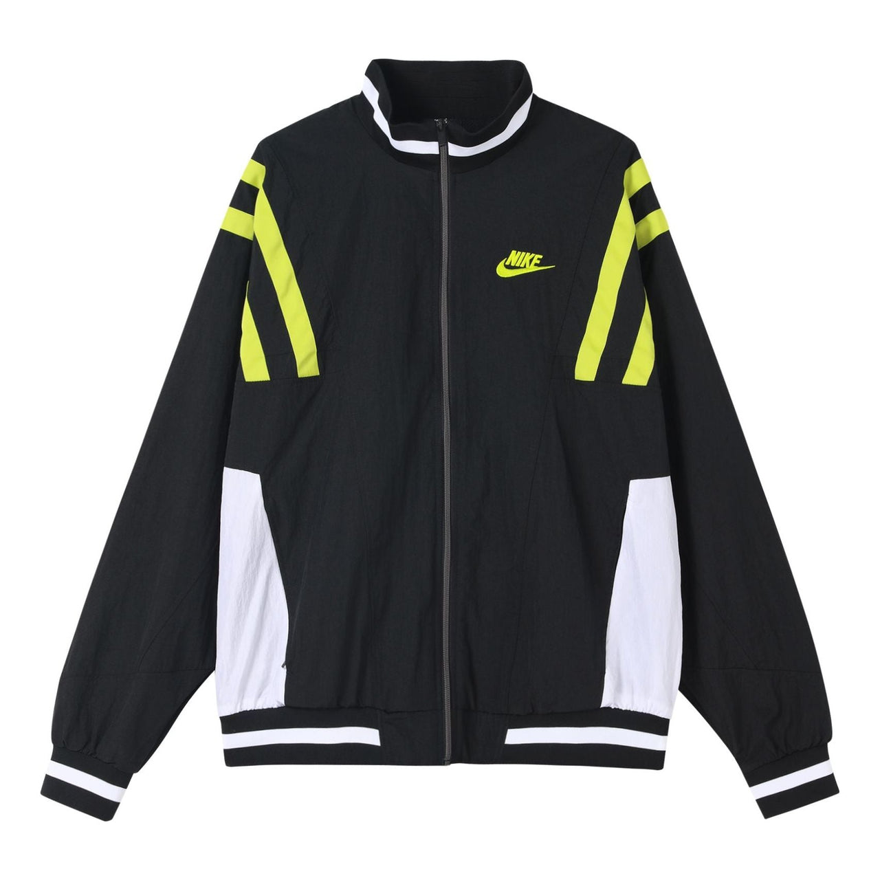 Nike Sportswear Contrasting Colors Sports Woven Logo Jacket Black CJ4922-010