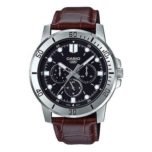 CASIO Male DRESS Japan / South Korea Fashion Mens Black Analog MTP-VD300L-1E