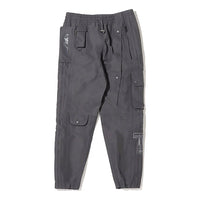 Men's adidas originals Solid Color Multiple Pockets Casual Sports Pants/Trousers/Joggers Gray HD2234