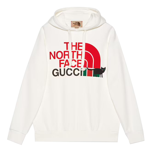 (WMNS) Gucci x The North Face Hooded Sweatshirt 'White' 615061-XJDTD-9095