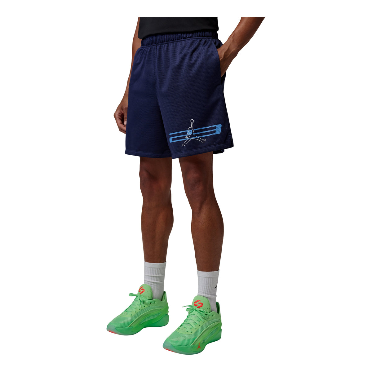 Jordan Dri-FIT Mesh Graphic Shorts 'Midnight Navy' IF0872-410