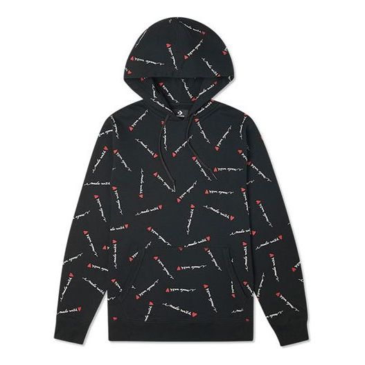 Converse Love Pattern Full Print Sports Couple Style Black 10022411-A01