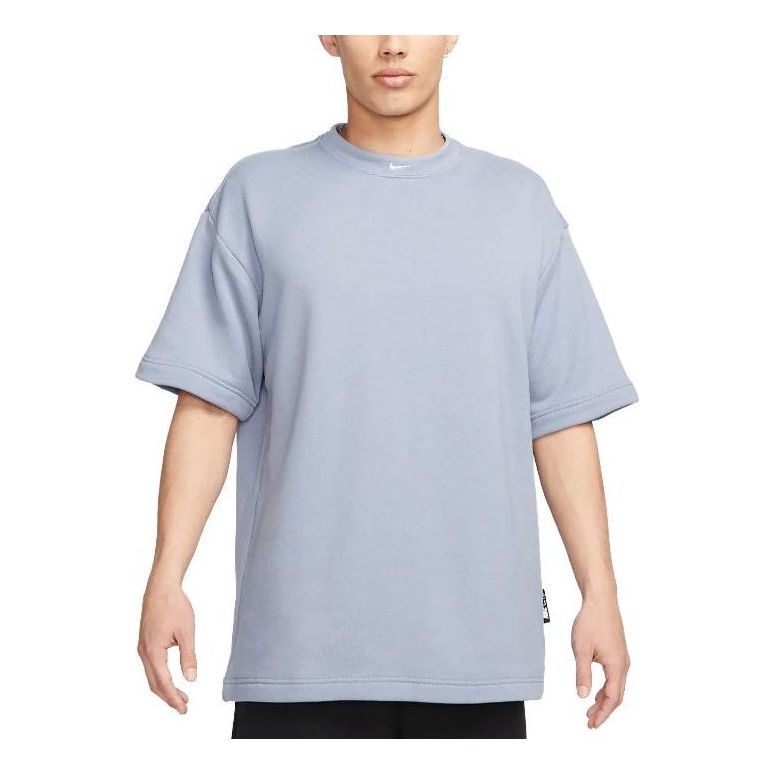 Nike Sportswear Circa French Terry Short Sleeve Top 'Blue' DX0188-493