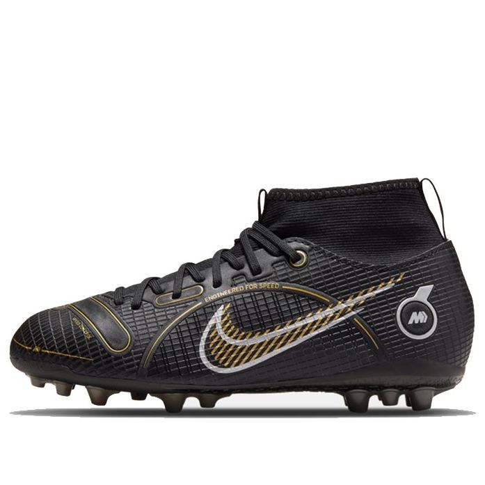 (GS) Nike Jr Mercurial Superfly 8 Academy AG 'Black Yellow' DJ2859-007