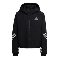 (WMNS) adidas Back to Sport Hooded Jacket 'Black White' HG6006