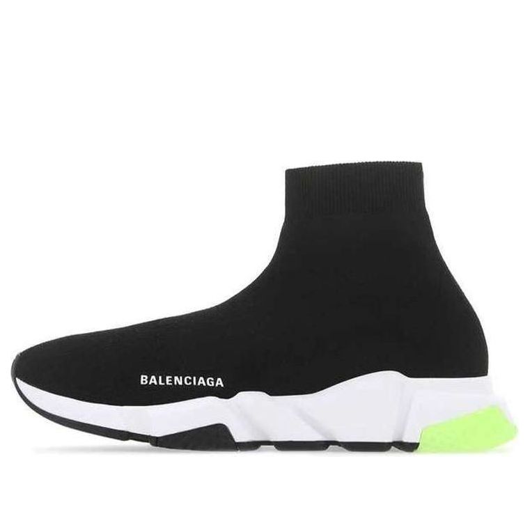 Balenciaga Speed Running Shoes Black/Green 645056W2DBD1171