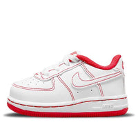(TD) Nike Force 1 'Contrast Stitch - White University Red' DC9671-100