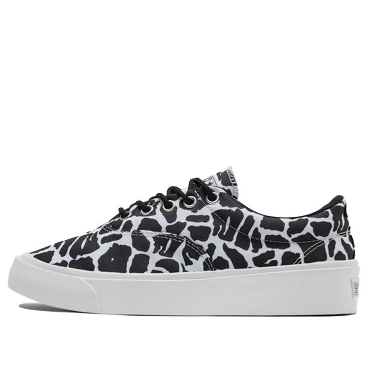 Converse Skidgrip Stylish Low Top Casual Canvas Shoes Black Gray Printing 'Black Gray' 171335C