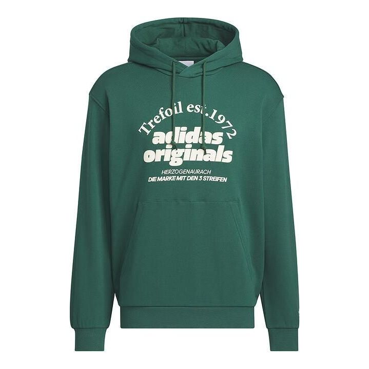 adidas Originals Graphic Hoodies Asia Sizing 'Green' JE3486