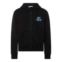Off-White FW21 Alphabet Printing Pattern hooded Jacket Version Black OMBE001R21FLE0031040-1