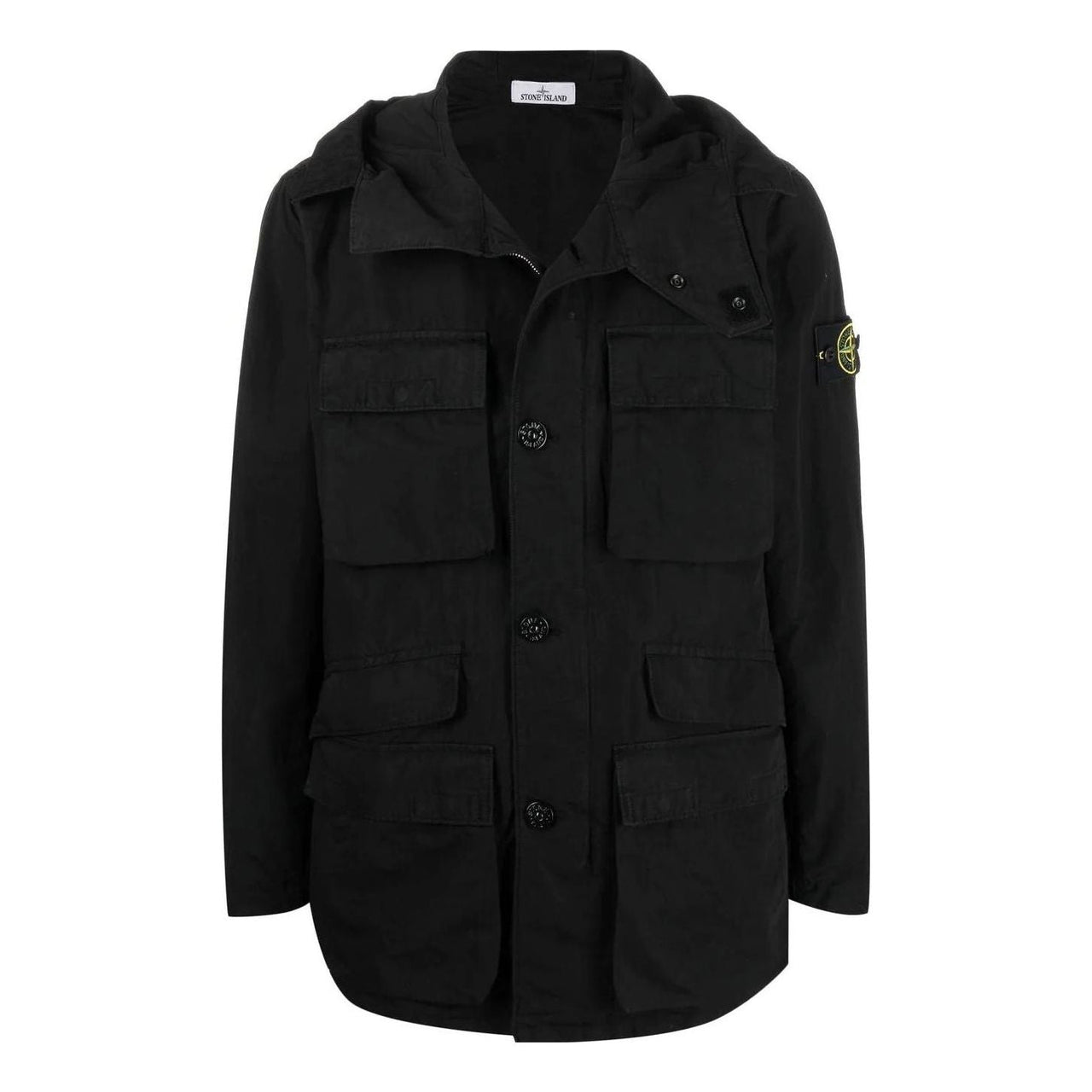 STONE ISLAND Garment Dyed Field Jacket 'Black' 761542306-V0029