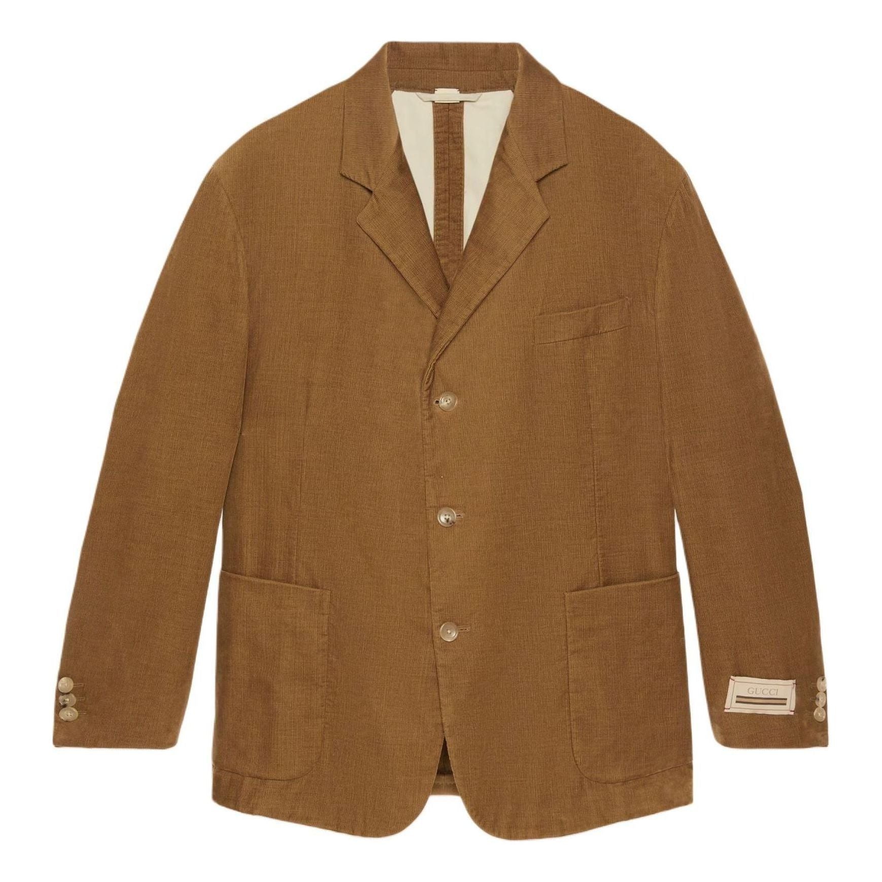 Gucci Velvet Corduroy Formal Jacket 'Brown' 762024-ZAPBV-2003