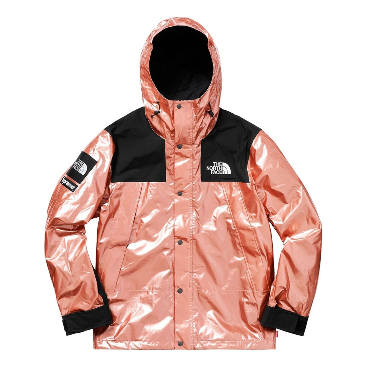 جاكيت باركا معدني من Supreme x The North Face باللون الذهبي الوردي SUP-SS18-603
