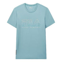 FILA Hollow Out Subject Printing Short Sleeve Green F11M038120F-TQ