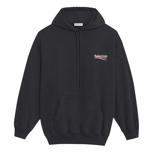 (WMNS) Balenciaga Printing Hoodie Black 578135TIV531000