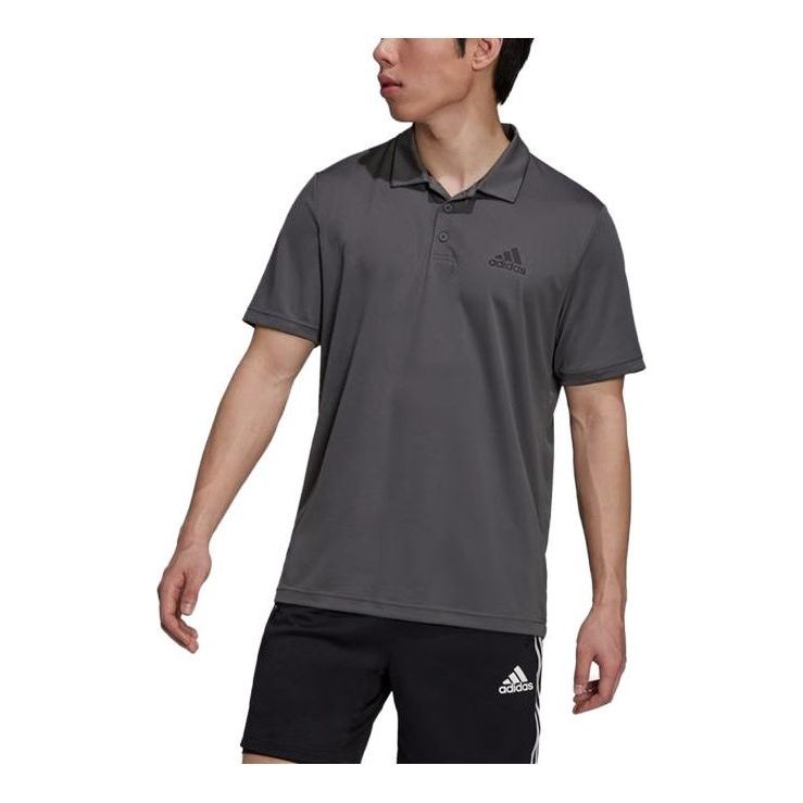 adidas Aeroready Designed for Move Sport Polo Shirt 'Grey Six' H30285