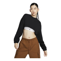 (WMNS) Nike Sportswear Oversized French Terry Shrug Asia Sizing 'Black' FV7510-010