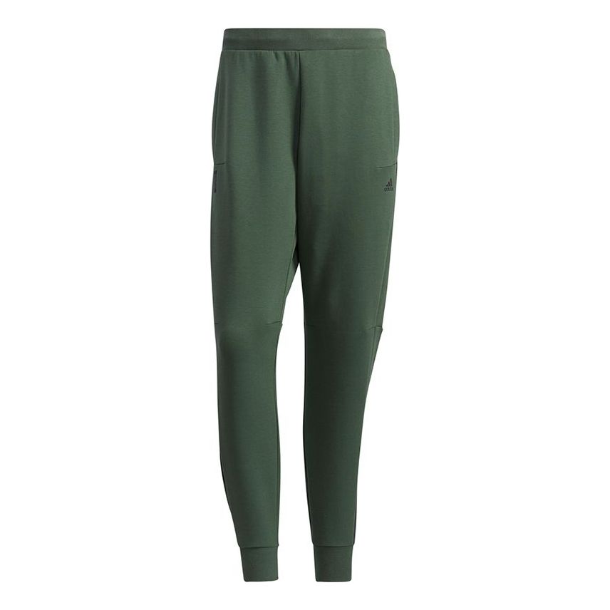 adidas Series WJ PNT PNT SWT Running Training Sports Long Pants Green GP0888