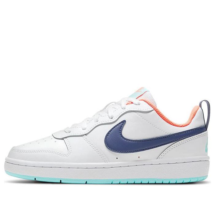 (GS) Nike Court Borough Low 2 'White Dark Purple Dust' BQ5448-112