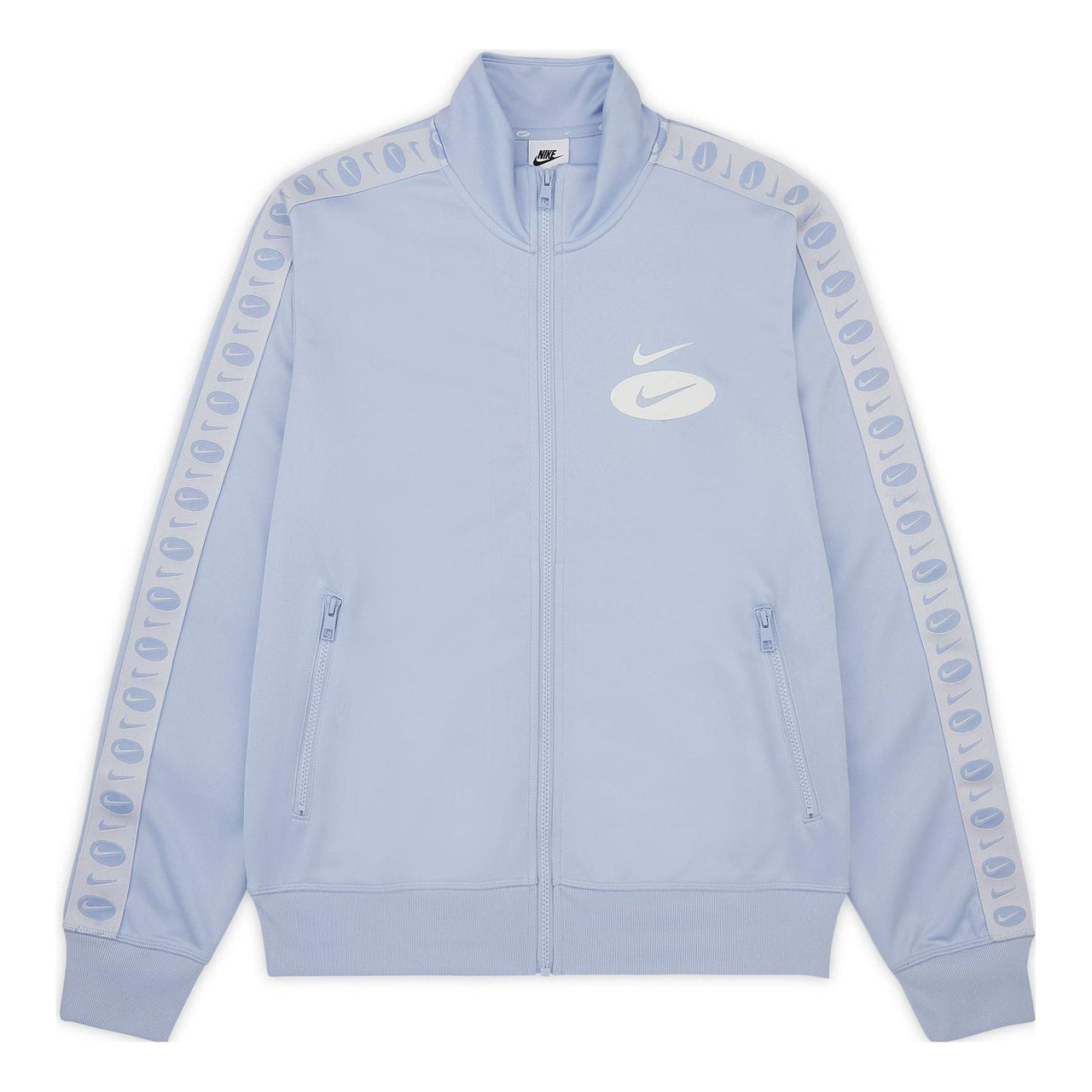 Men's Nike Sportswear Swoosh League Colorblock Zipper Casual Jacket Blue DM5474-548