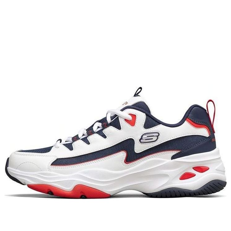 Skechers D'Lites 4.0 Low-Top Running Shoes White/Blue/Red 894006-WNVR
