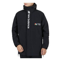 New Balance Hooded Windbreaker Asia Sizing 'Black' AMJ03330-BK