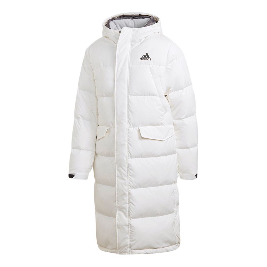 adidas Stay Warm Sports hooded down Jacket White GK0665