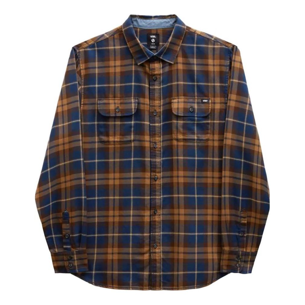 Vans Sycamore Long Sleeve Flannel Shirt 'Dress Blue' VN0A36HMCMM