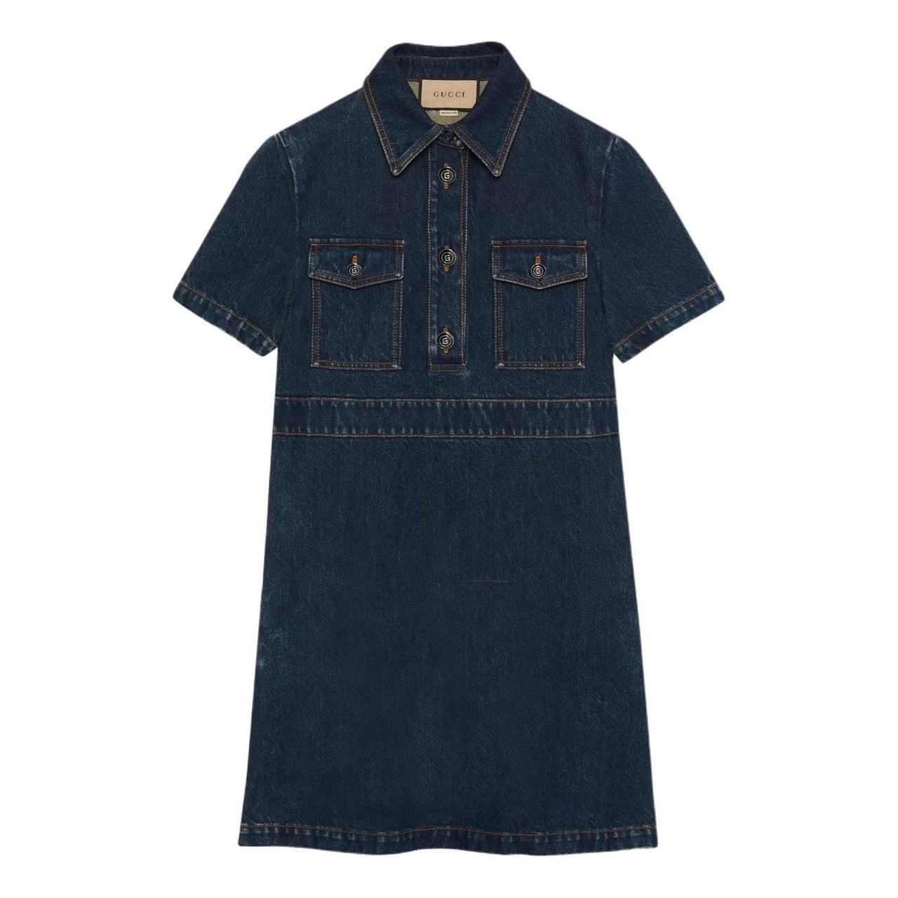 (WMNS) Gucci Organic Denim Dress 'Dark Blue' 776564-XDCVP-4100
