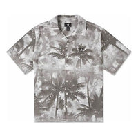 Converse Resort Palm Trees Button-Down Shirt 'Black Palm' 10026435-A01