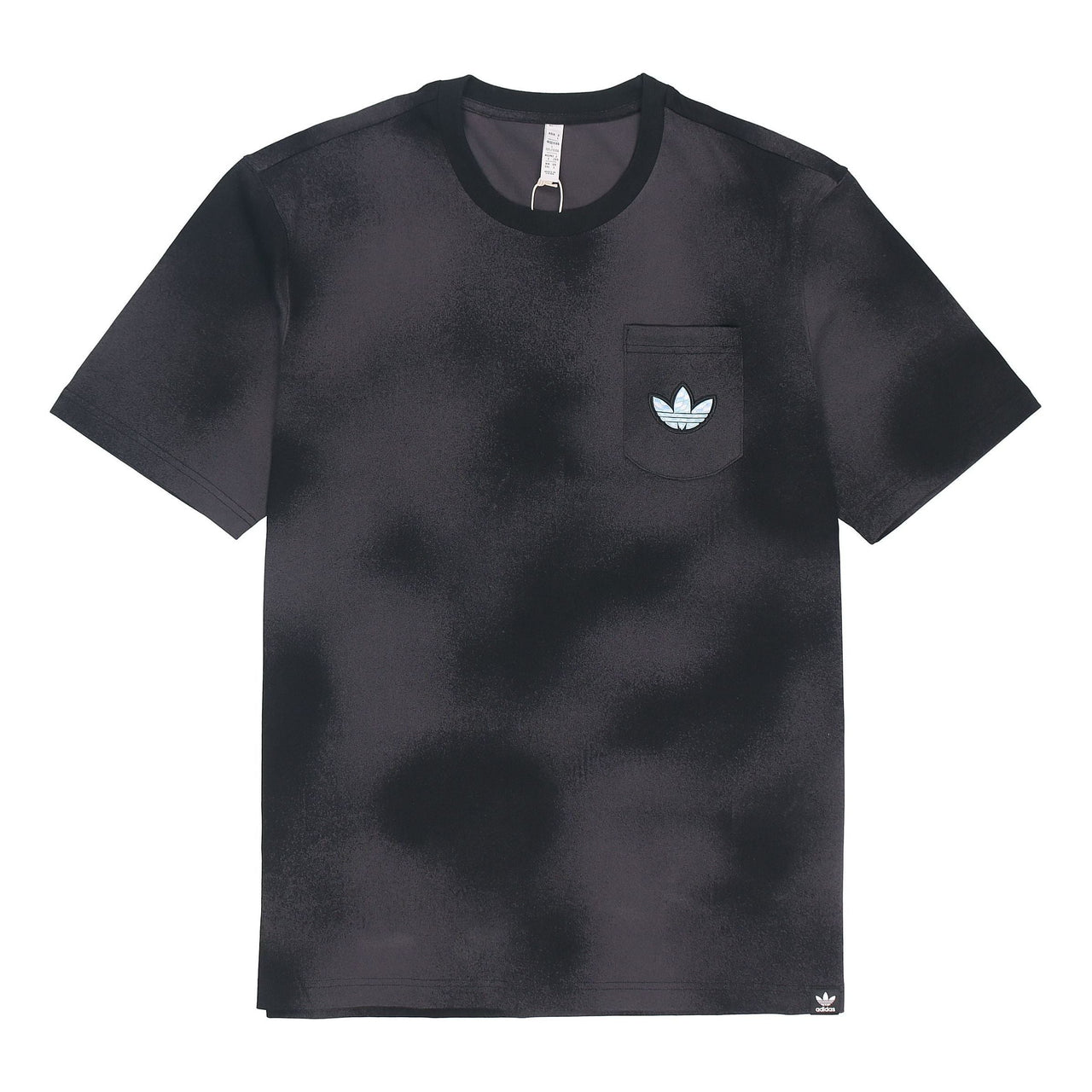 Men's adidas originals Y2K Tee 2 SS22 Gradient Clouds Logo Alphabet Round Neck Sports Short Sleeve Black T-Shirt HM8033