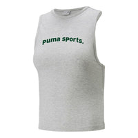(WMNS) PUMA Team Tank Top Logo 'Grey' 622575-04