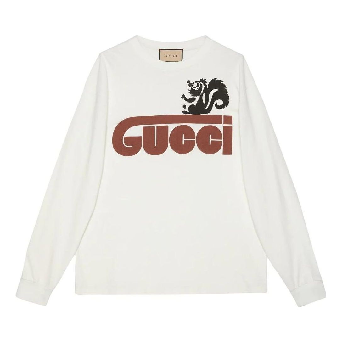 Gucci Long Sleeve Skunk T-Shirt 'White' 581903-XJET3-9095