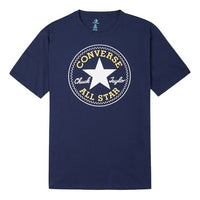 Men's Converse All Star Classic Printing Sports Round Neck Short Sleeve Navy Blue 10007887-A56