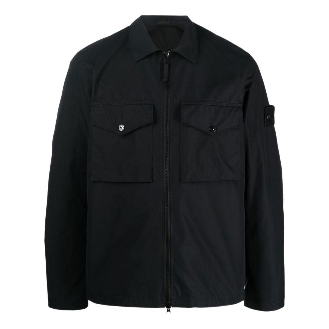 STONE ISLAND Ghost Overshirt 'Black' 7715116F1-V0029