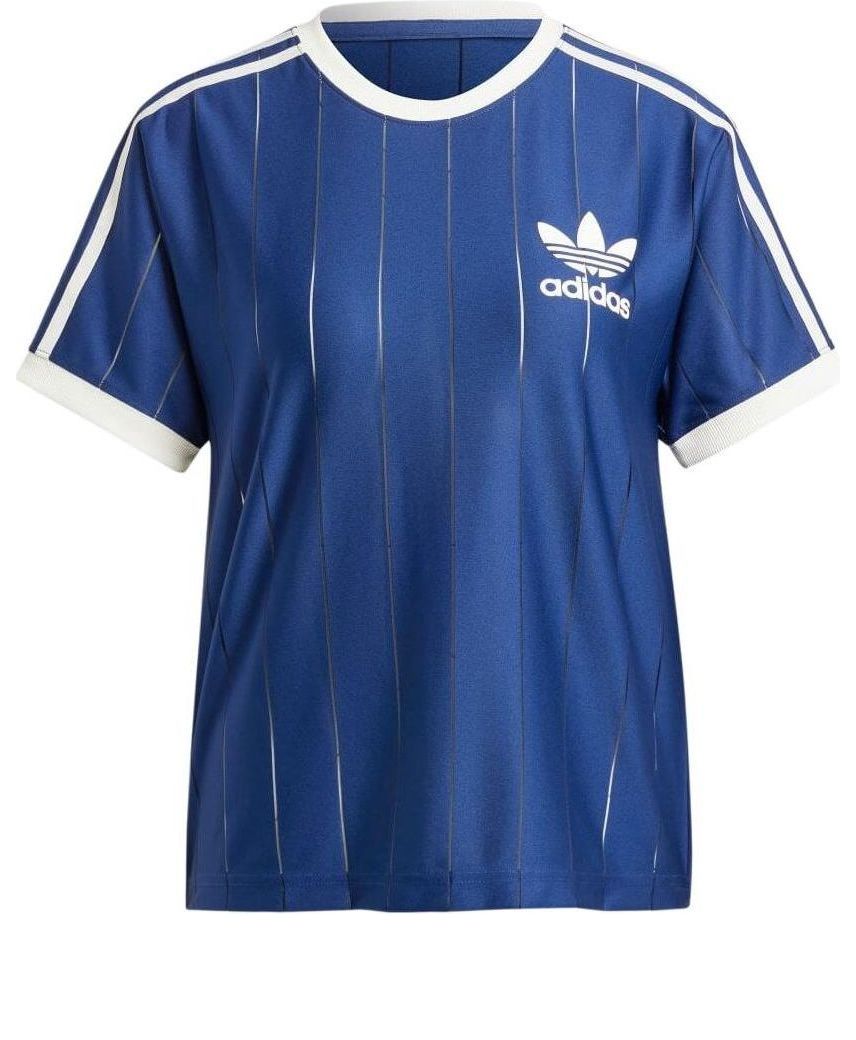 (WMNS) adidas Originals 3-Stripes T-shirt Asia Sizing 'Dark Blue' IR7466