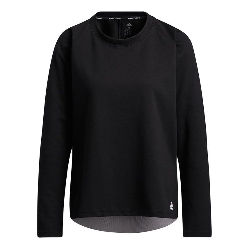 (WMNS) adidas Dance Layering Splicing Yoga Exercise Round Neck Black Hoodie GP4688